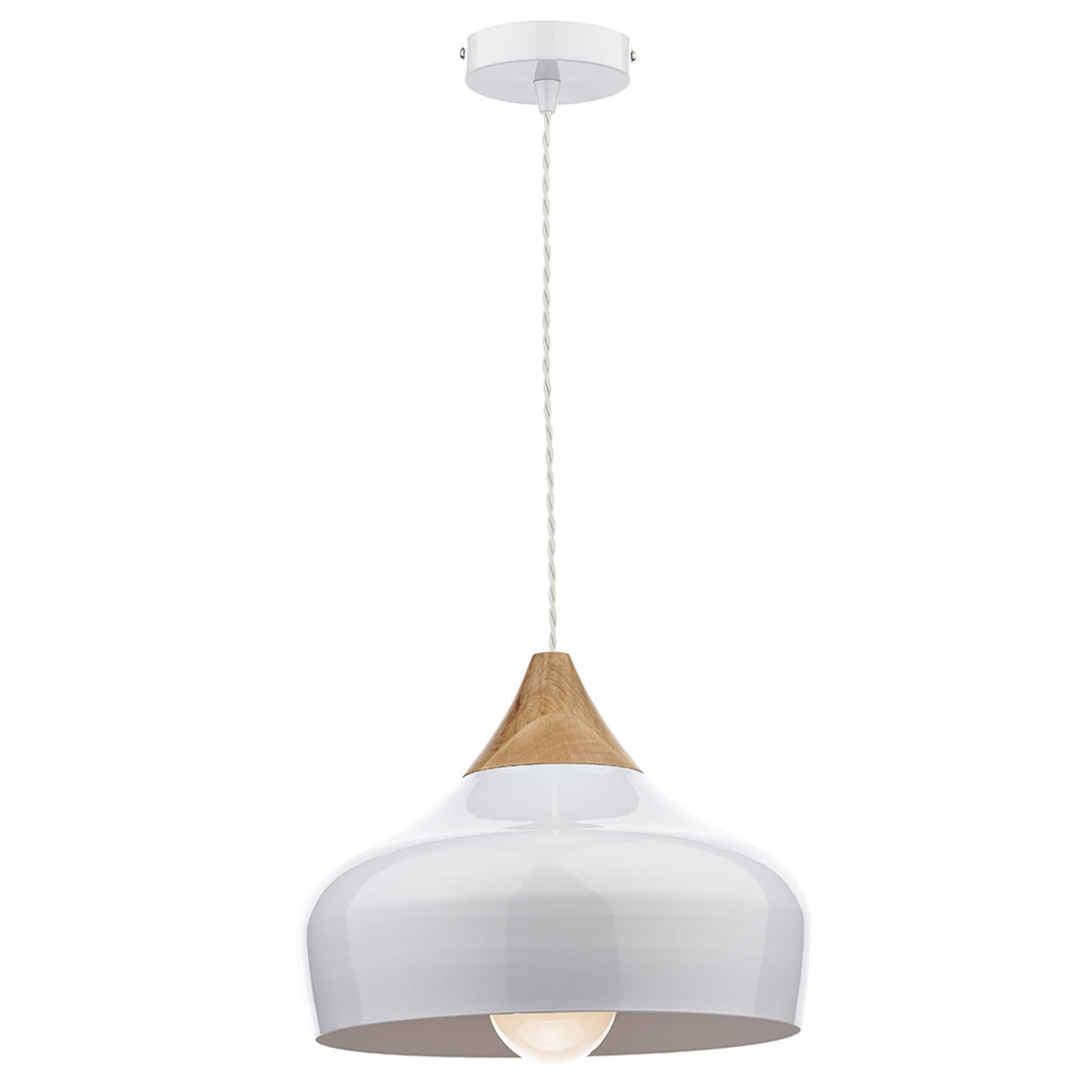 Gaucho Pendant Light in White