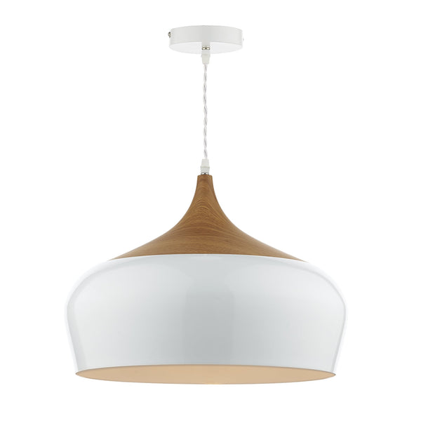 Gaucho Large Pendant in White Gloss