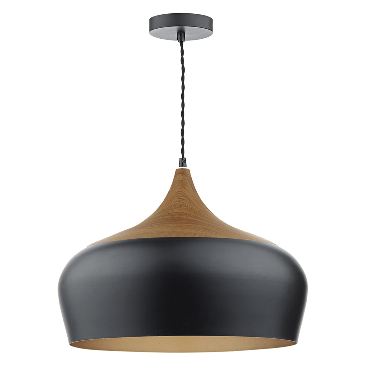 Gaucho Large Pendant in Matte Black