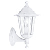 Laterna 5 White IP44 Exterior Cast Aluminium Up Wall Light