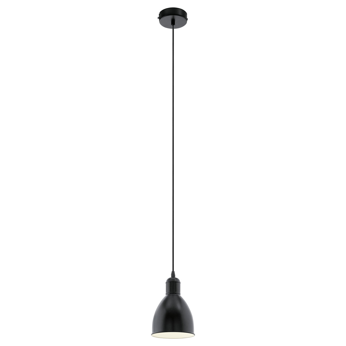 Priddy 150mm Single Pendant Light in Black