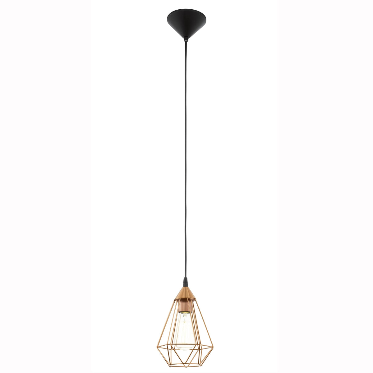 Tarbes Copper Coloured Breakfast Bar Cage Light