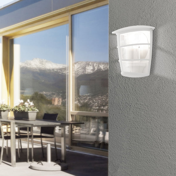 Aloria White IP44 Exterior Cast Aluminium Wall Light