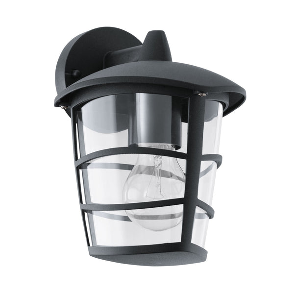 Aloria Black IP44 Exterior Cast Aluminium Down Wall Light