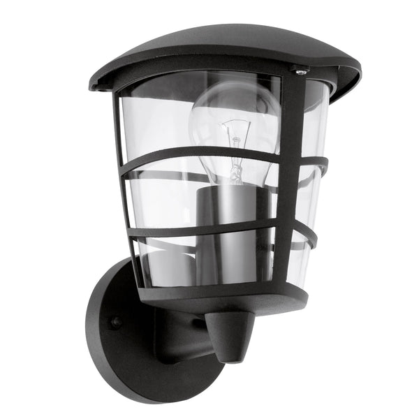Aloria Black IP44 Exterior Cast Aluminium Up Wall Light