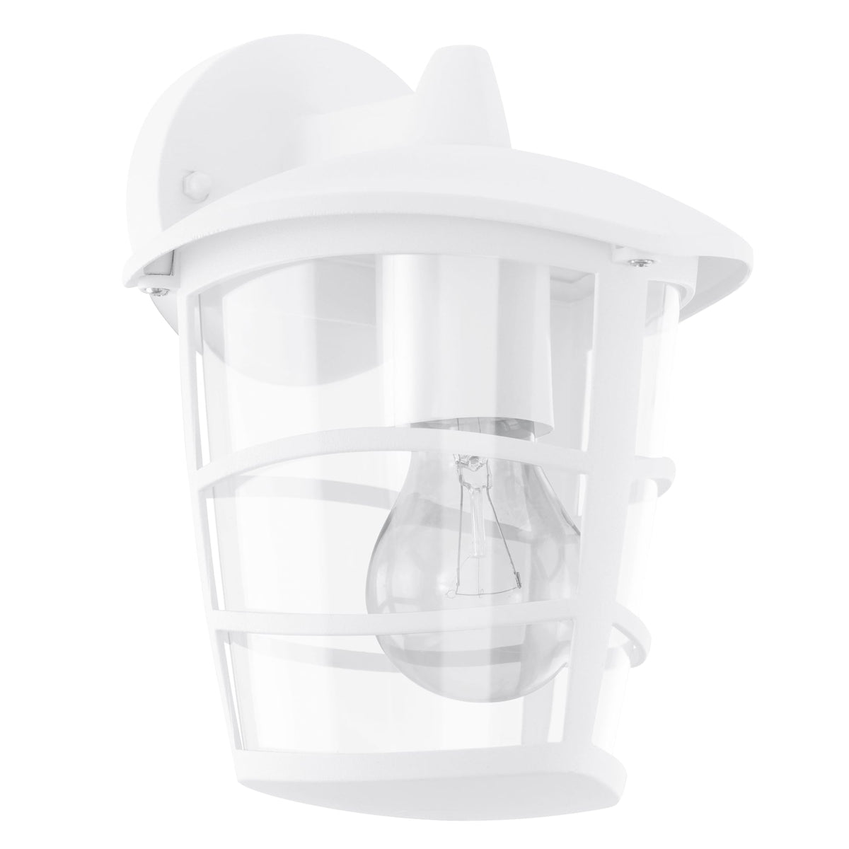 Aloria White IP44 Exterior Cast Aluminium Down Wall Light