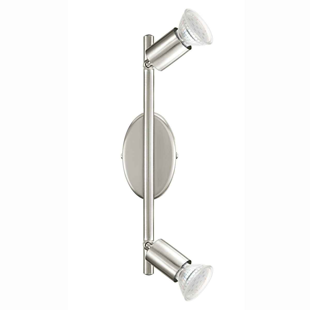 Buzz LED Double Spotlight in Satin Nickel