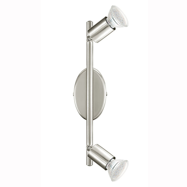 Buzz LED Double Spotlight in Satin Nickel