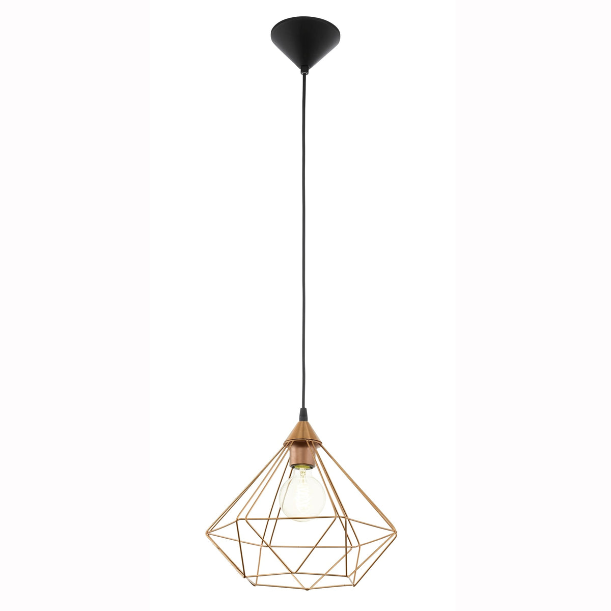 Tarbes Copper Coloured Cage Pendant Light