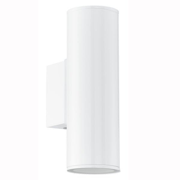 Riga IP44 Exterior Up and Down Wall Light in White