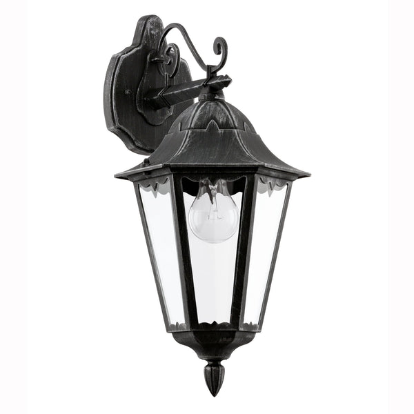 Navedo Black IP44 Exterior Cast Aluminium Down Wall Light