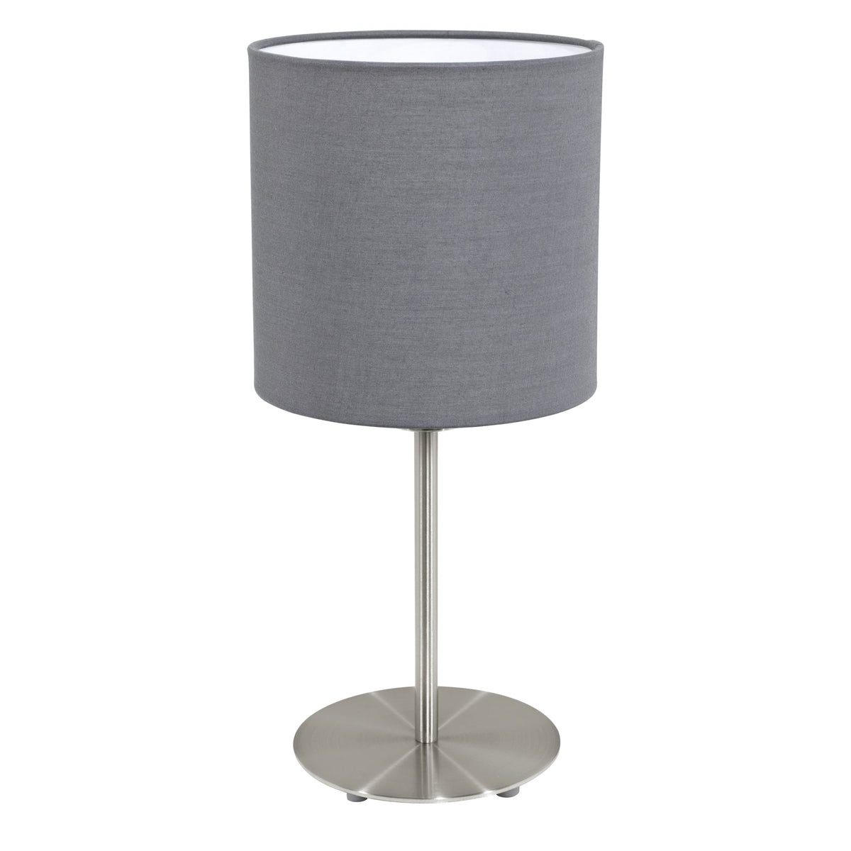 Pasteri Table Lamp with a Grey Shade