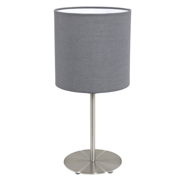 Pasteri Table Lamp with a Grey Shade
