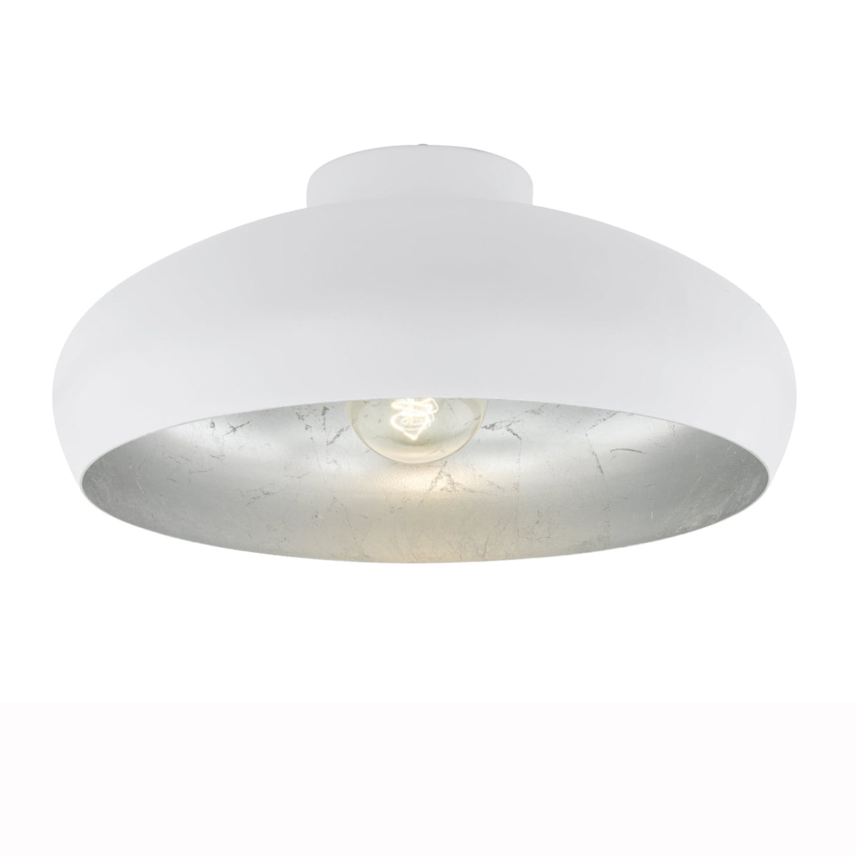 Mogano 400 Ceiling Light in White and Silver