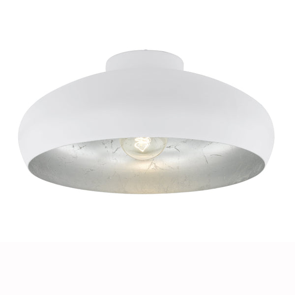 Mogano 400 Ceiling Light in White and Silver