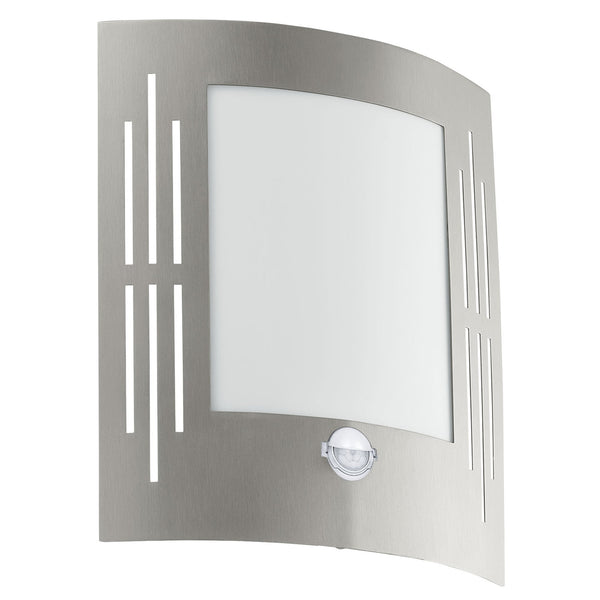 City 1 PIR Outdoor IP44 Stainless Steel Wall Light