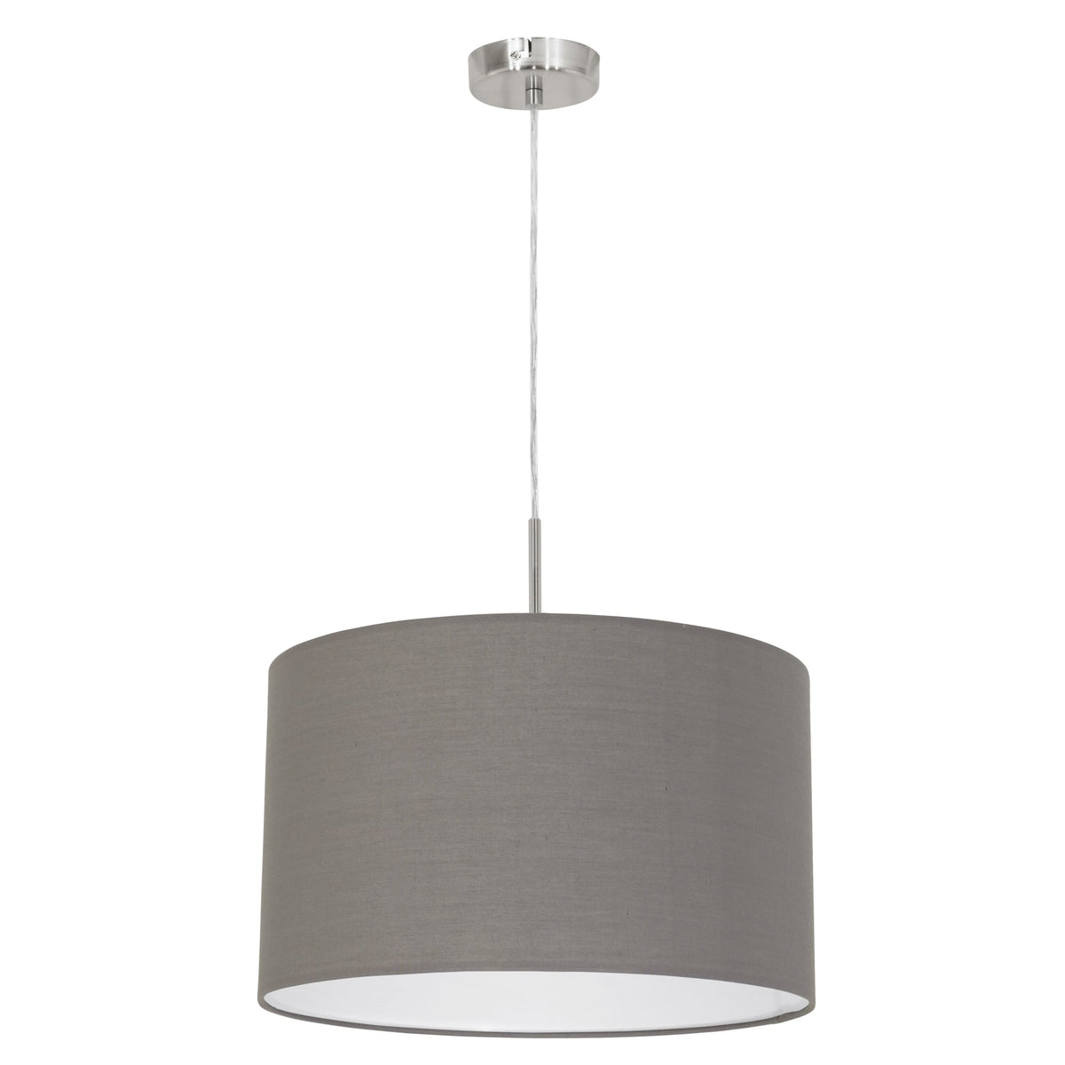 Pasteri Small Anthracite Brown Fabric Pendant