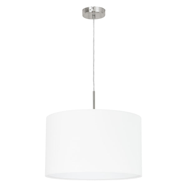 Pasteri Small White Fabric Pendant Light