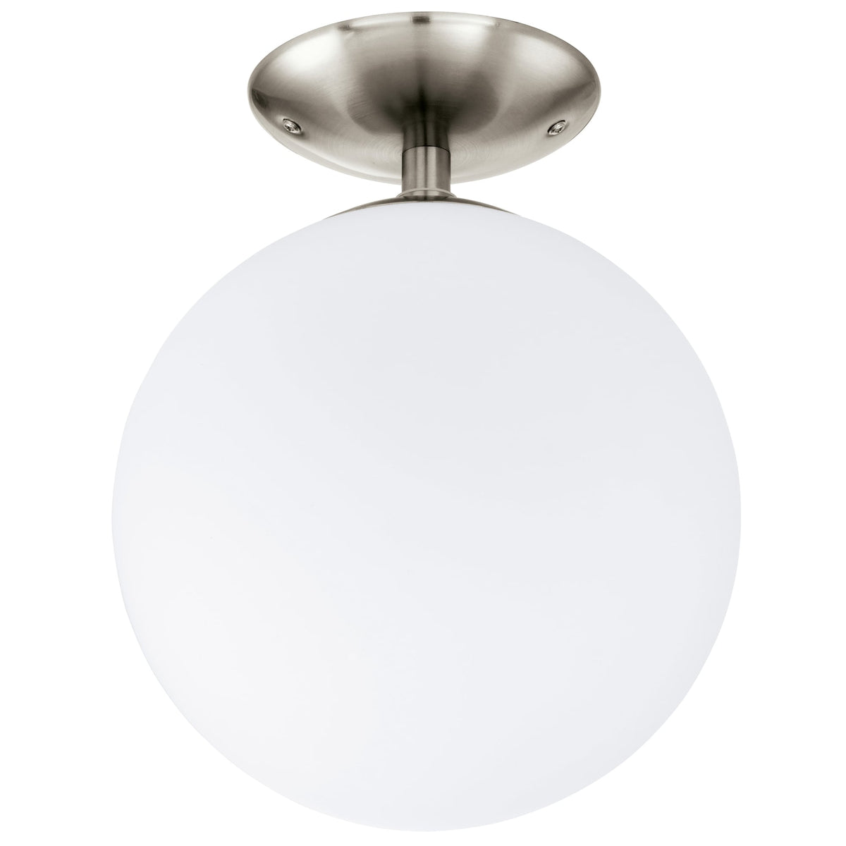 Rondo Opal White Glass Globe Ceiling Light