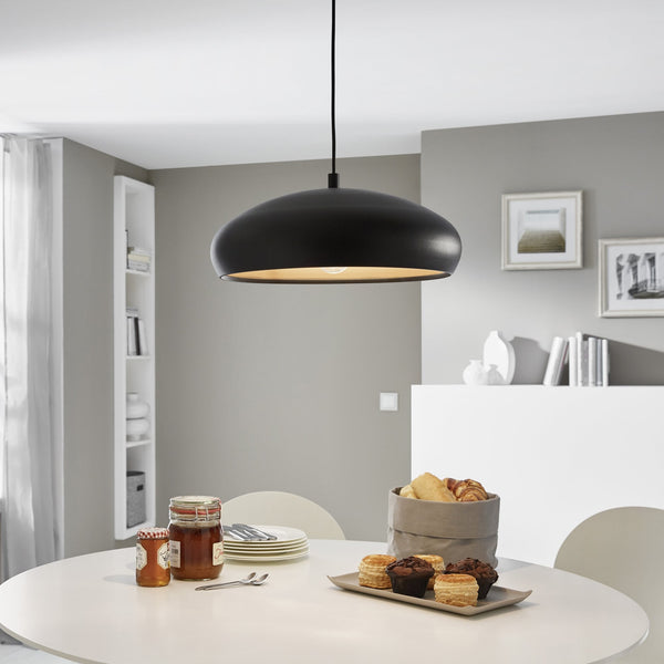 Black and Copper Mogano 1 Pendant Light