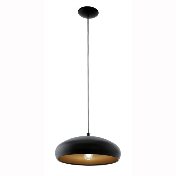 Black and Copper Mogano 1 Pendant Light