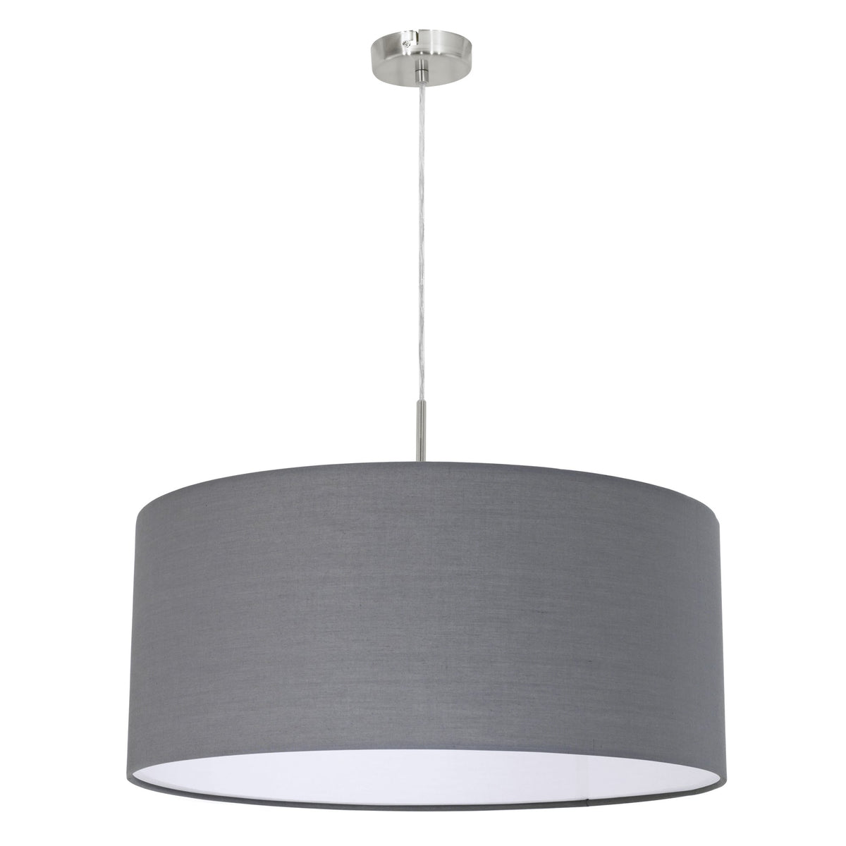 Pasteri Large Grey Fabric Pendant Light
