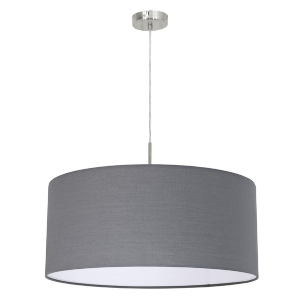 Pasteri Large Grey Fabric Pendant Light