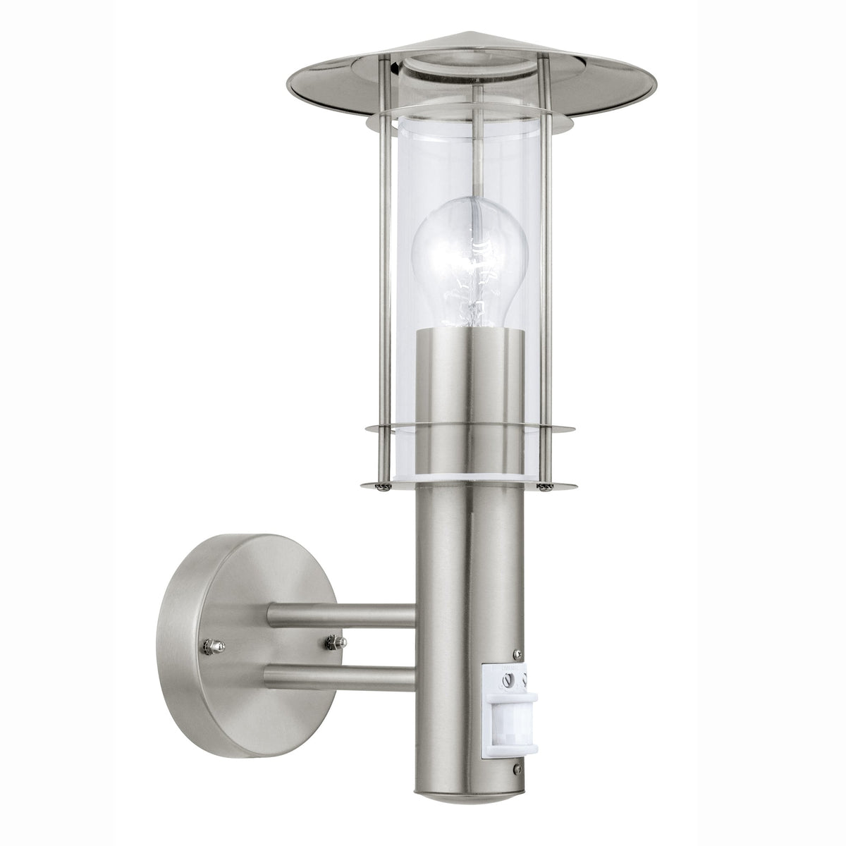 Lisio PIR Outdoor IP44 Stainless Steel Wall Light