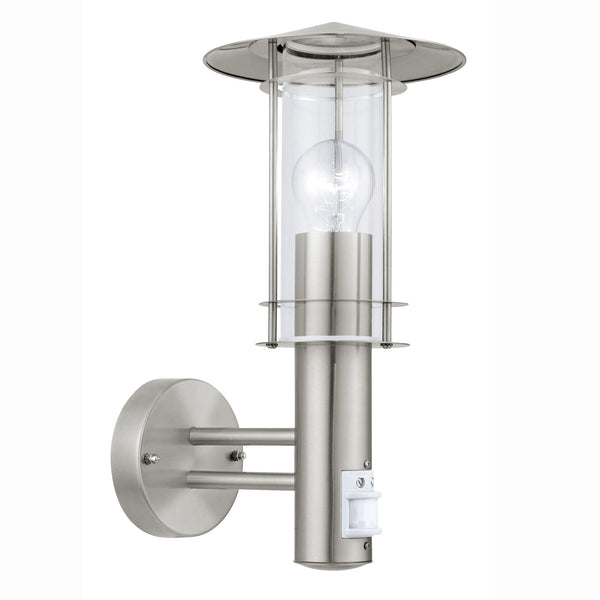 Lisio PIR Outdoor IP44 Stainless Steel Wall Light