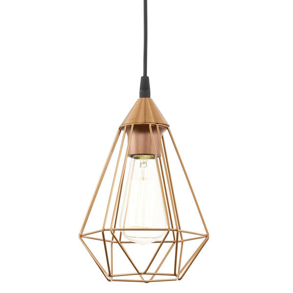 Tarbes Copper Coloured Breakfast Bar Cage Light