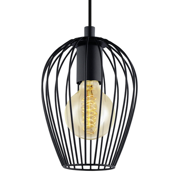 Black Newtown Black Cage Breakfast Bar Pendant