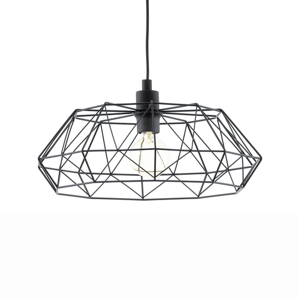 Carlton 2 Cage Pendant Light in Black