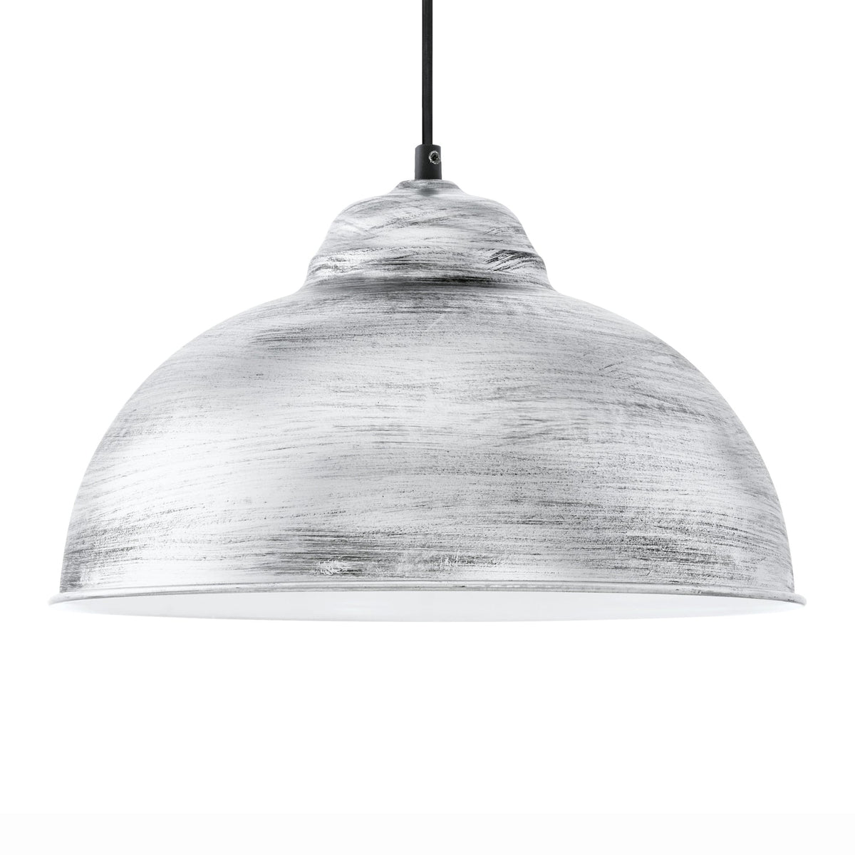 Truro 2 Antique Silver Finish Vintage Steel Pendant