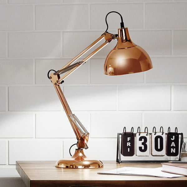Borgillio Coppery Table Lamp
