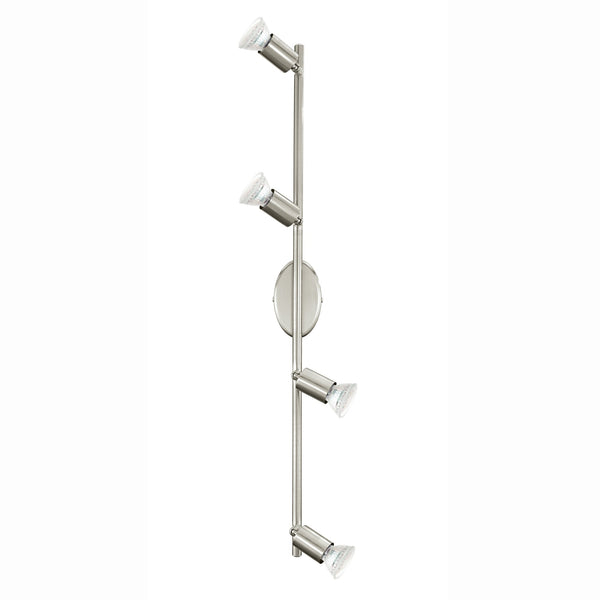 Buzz LED Four Bar Spotlight in Satin Nickel