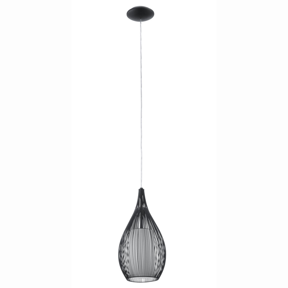 Razoni 190mm Steel Pendant Light in Black