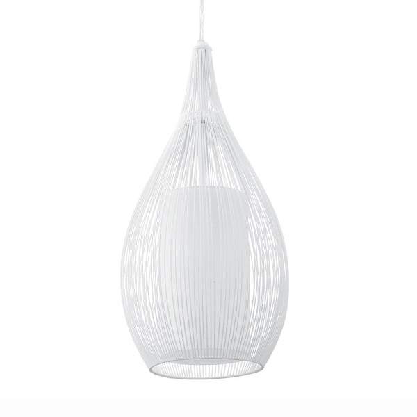 Razoni 190mm Steel Pendant in White