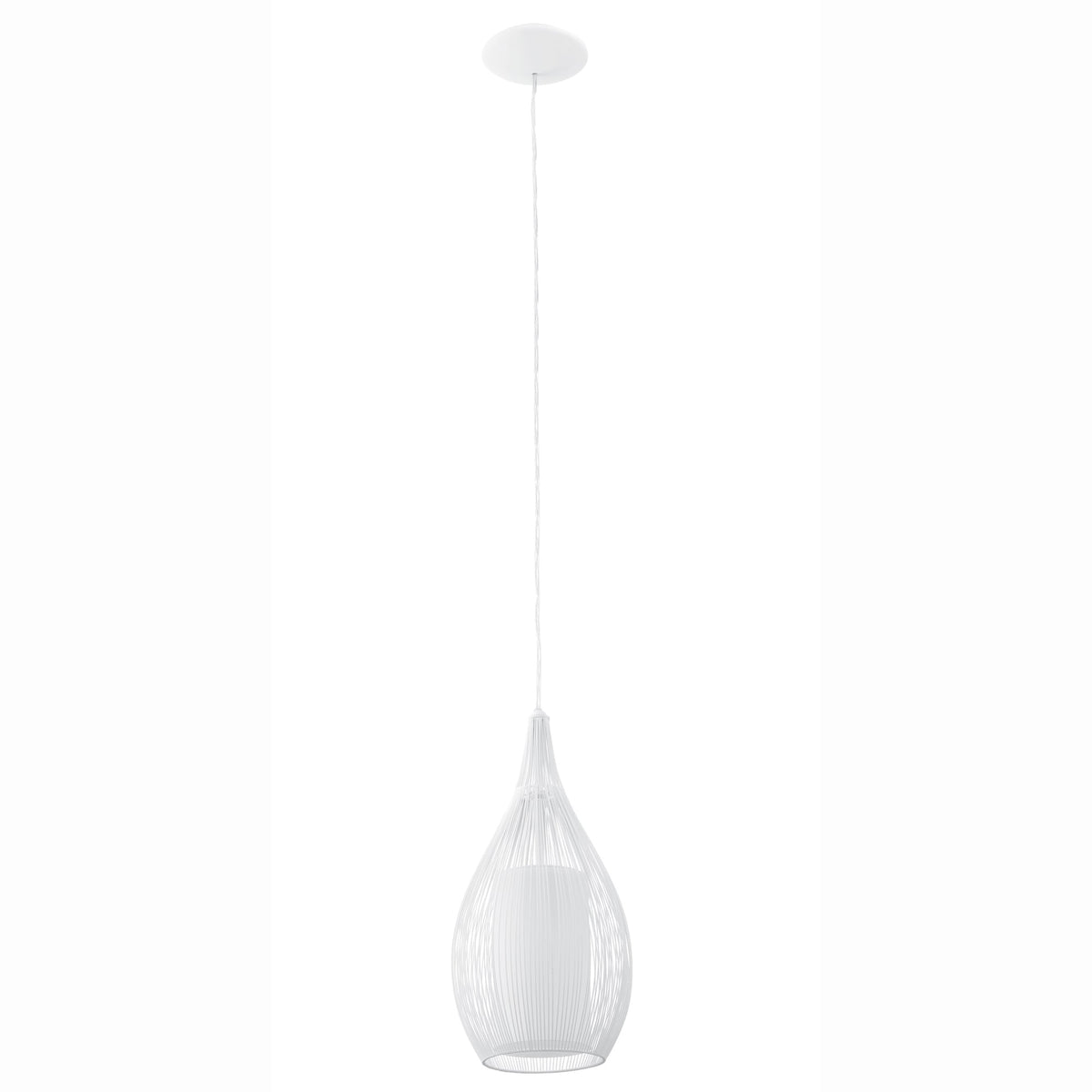 Razoni 190mm Steel Pendant in White