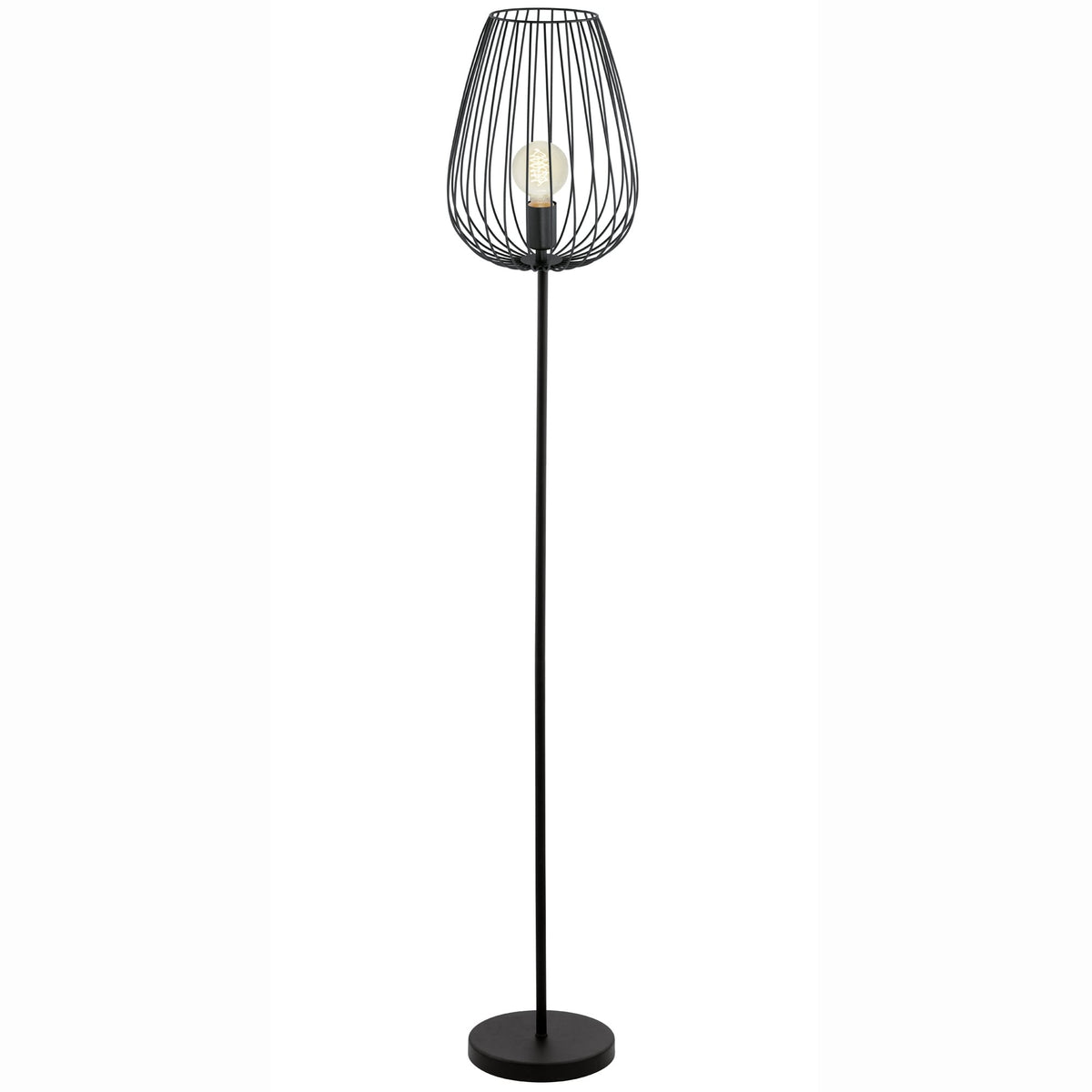 Newtown Cage Floor Lamp in Black