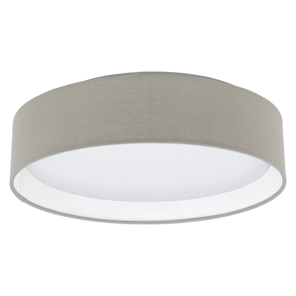 Pasteri LED Taupe Fabric Ceiling Light