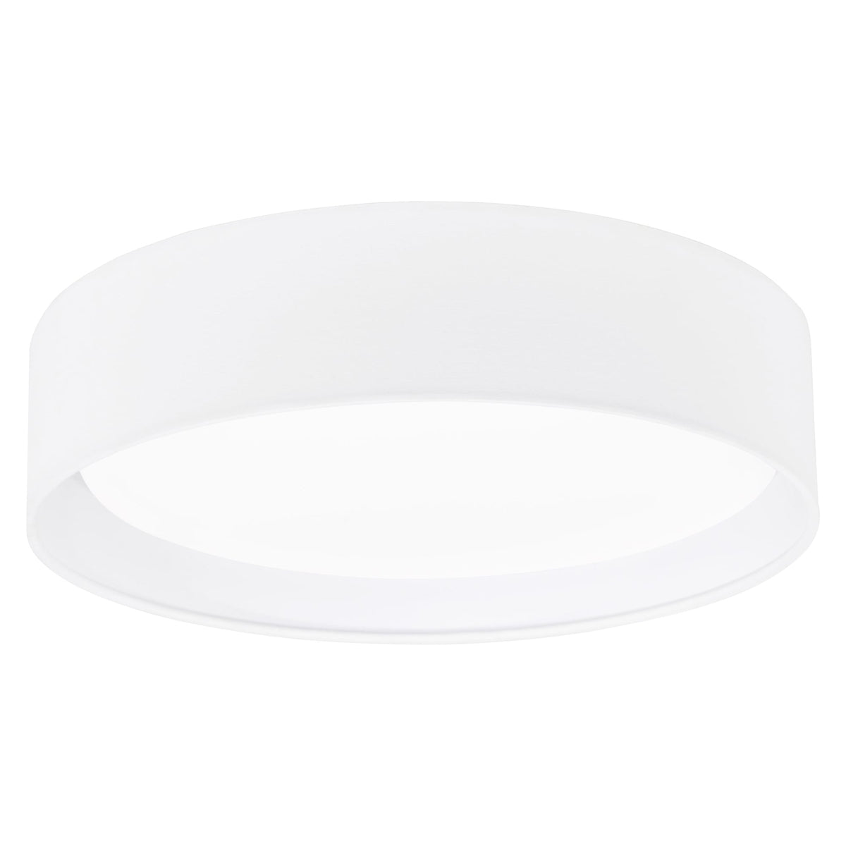 Pasteri LED White Fabric Flush Ceiling Light