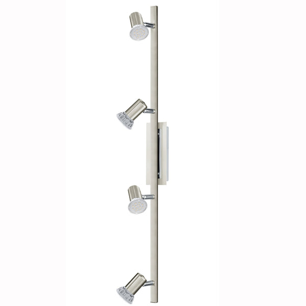Rottelo LED Four Bar Spotlight in Nickel and Chrome