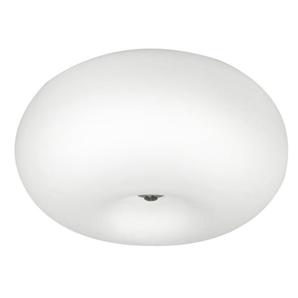 Optica Large Opal White Glass Globe Ceiling Light