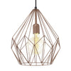 Carlton Copper Open Cage Pendant Light