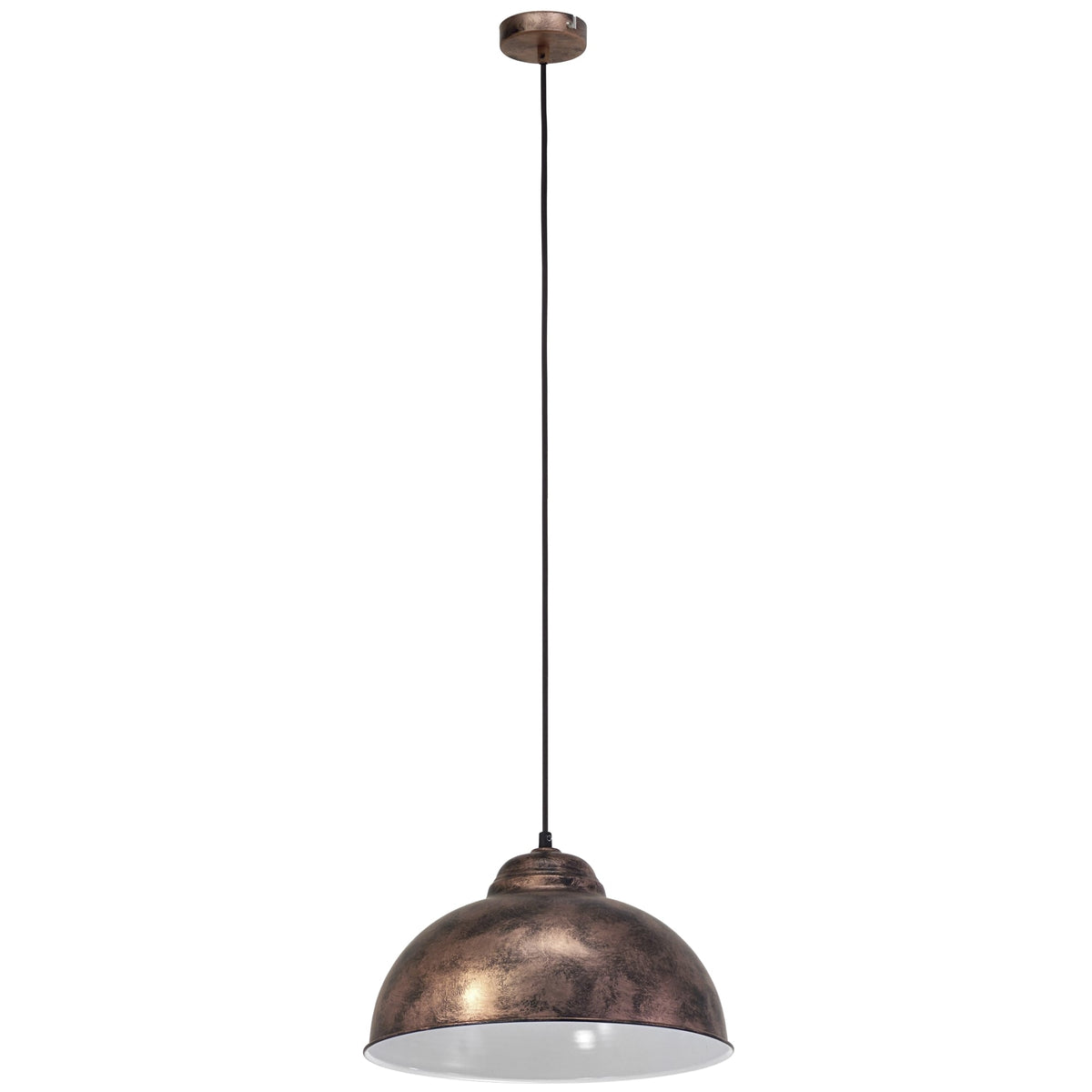Truro 2 Vintage Copper and White 370 Pendant Light