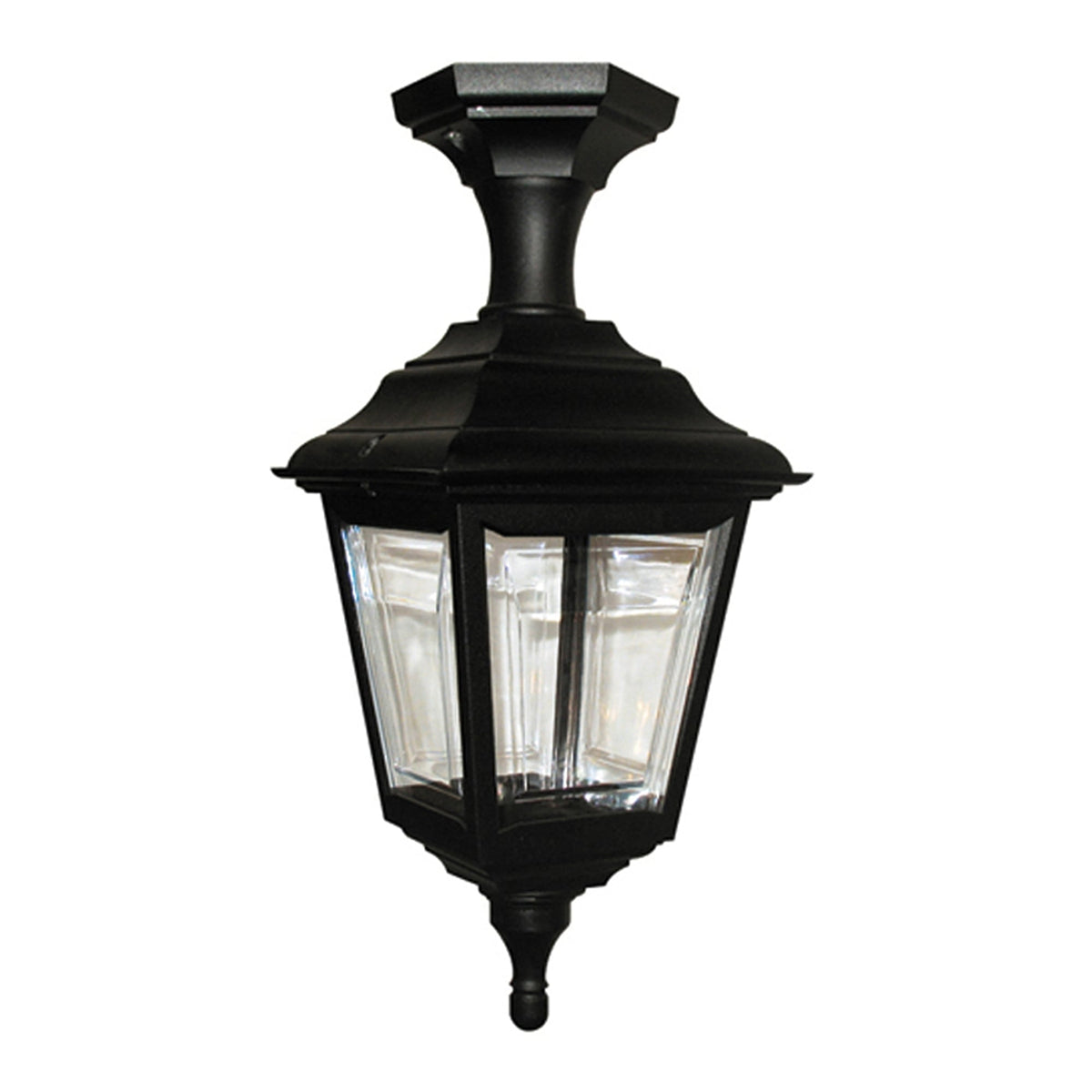 Kerry 4 Sided External Pedestal or Porch Light in Black