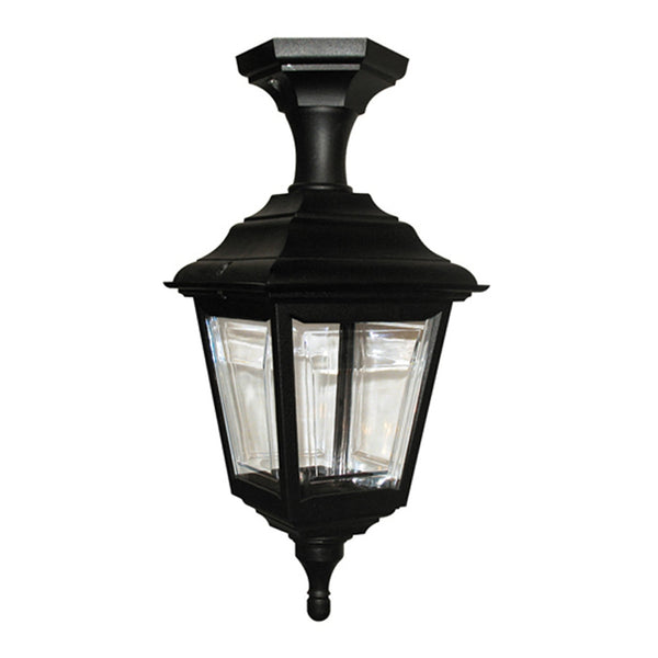 Kerry 4 Sided External Pedestal or Porch Light in Black