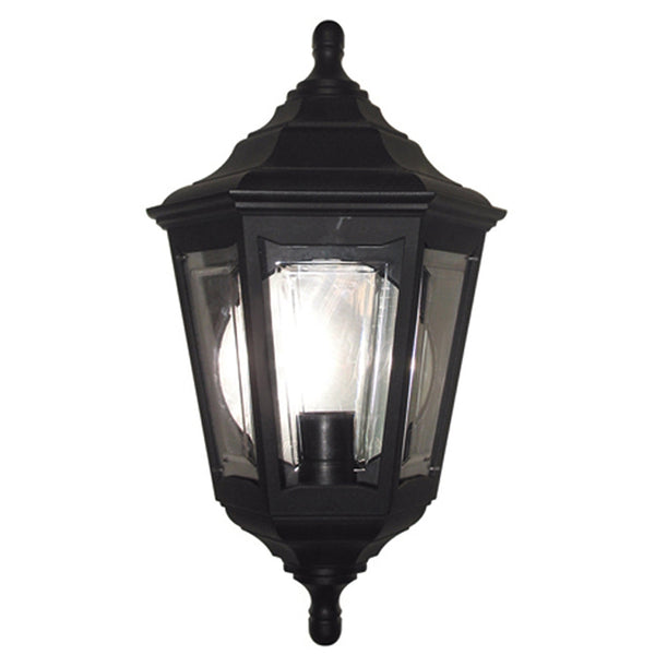 Kinsale 3 Sided Flush Wall Light in Black