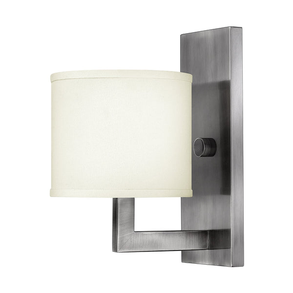 Hampton 1 Light Wall Light in Antique Nickel