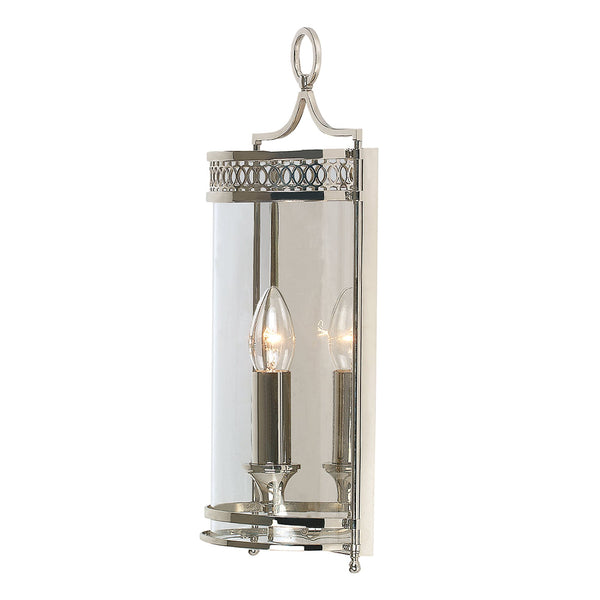 Guildhall Wall Light in Polished Nickel